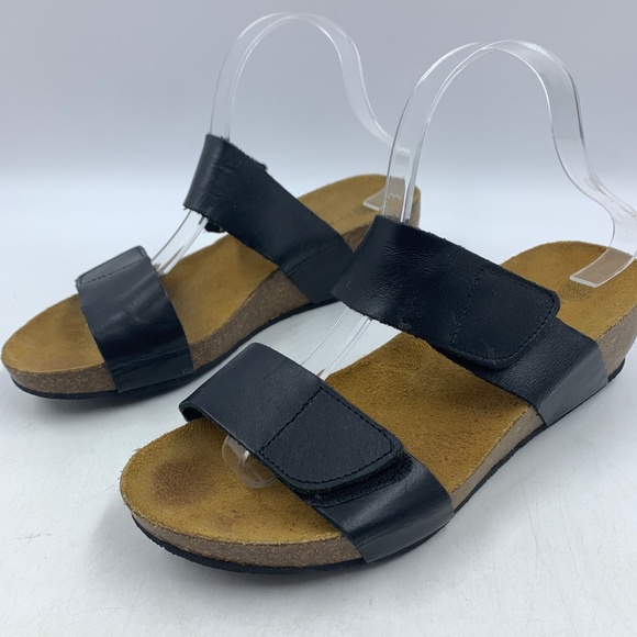 Lolasabbia Womens 41 Sandals Slides Shoes Slip On Comfort Wedge Slide Cork Wedge - Picture 1 of 9